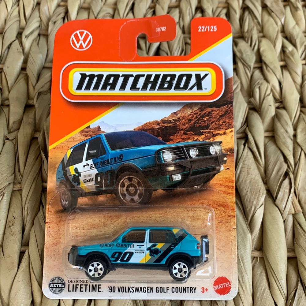 1990 Volkswagen Golf Country VW Rabbit Matchbox 90s 1990s Toy Car New 2025 MBX